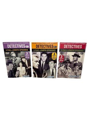 Detectives Classics DVD Collection Vol. 1-3 Digitally Remastered Sound Enhanced